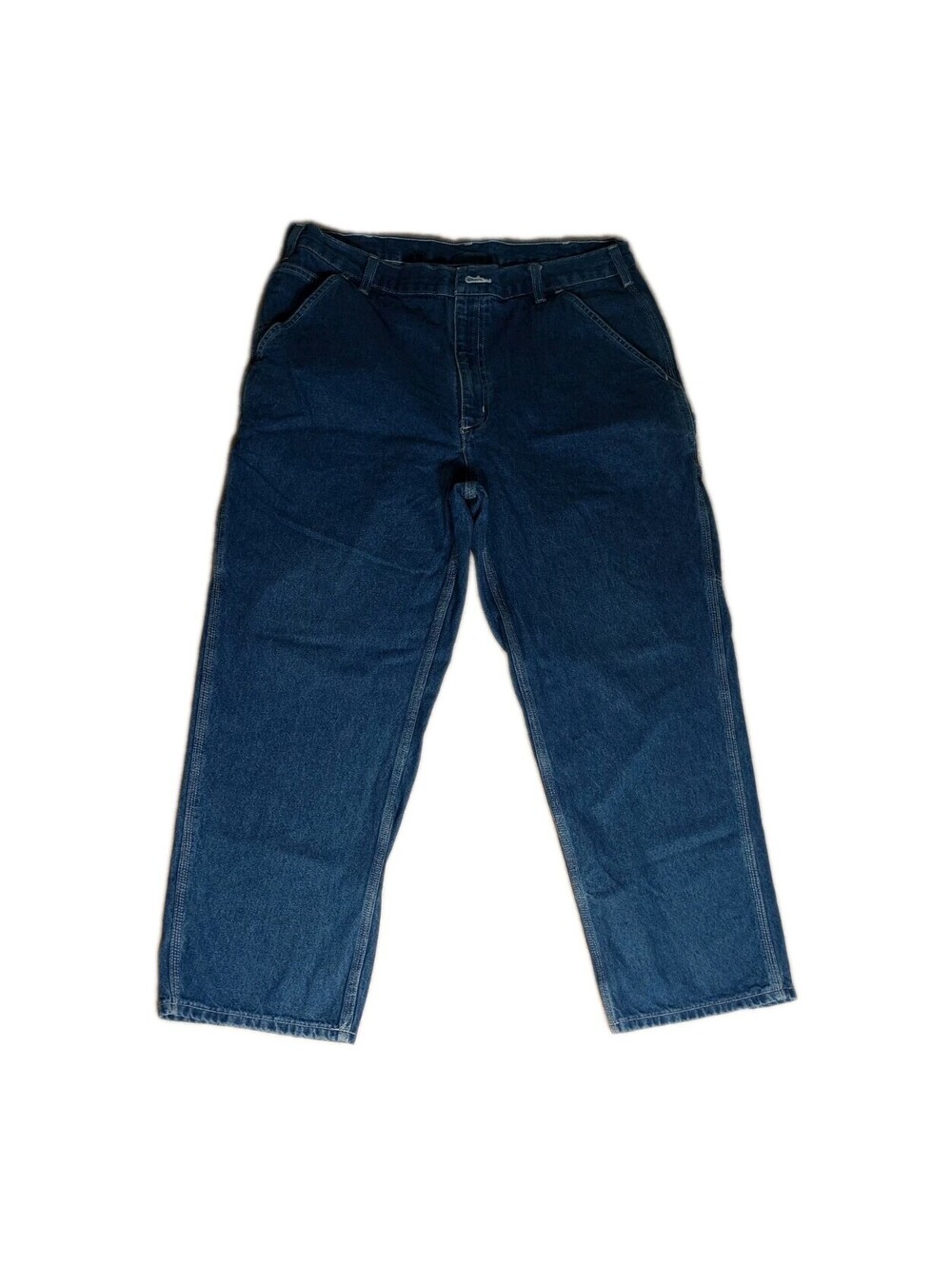 Carhartt Carpenter Jeans Mens 38 X 28  (36 X28) Blue Denim B13 DST Relaxed Pants